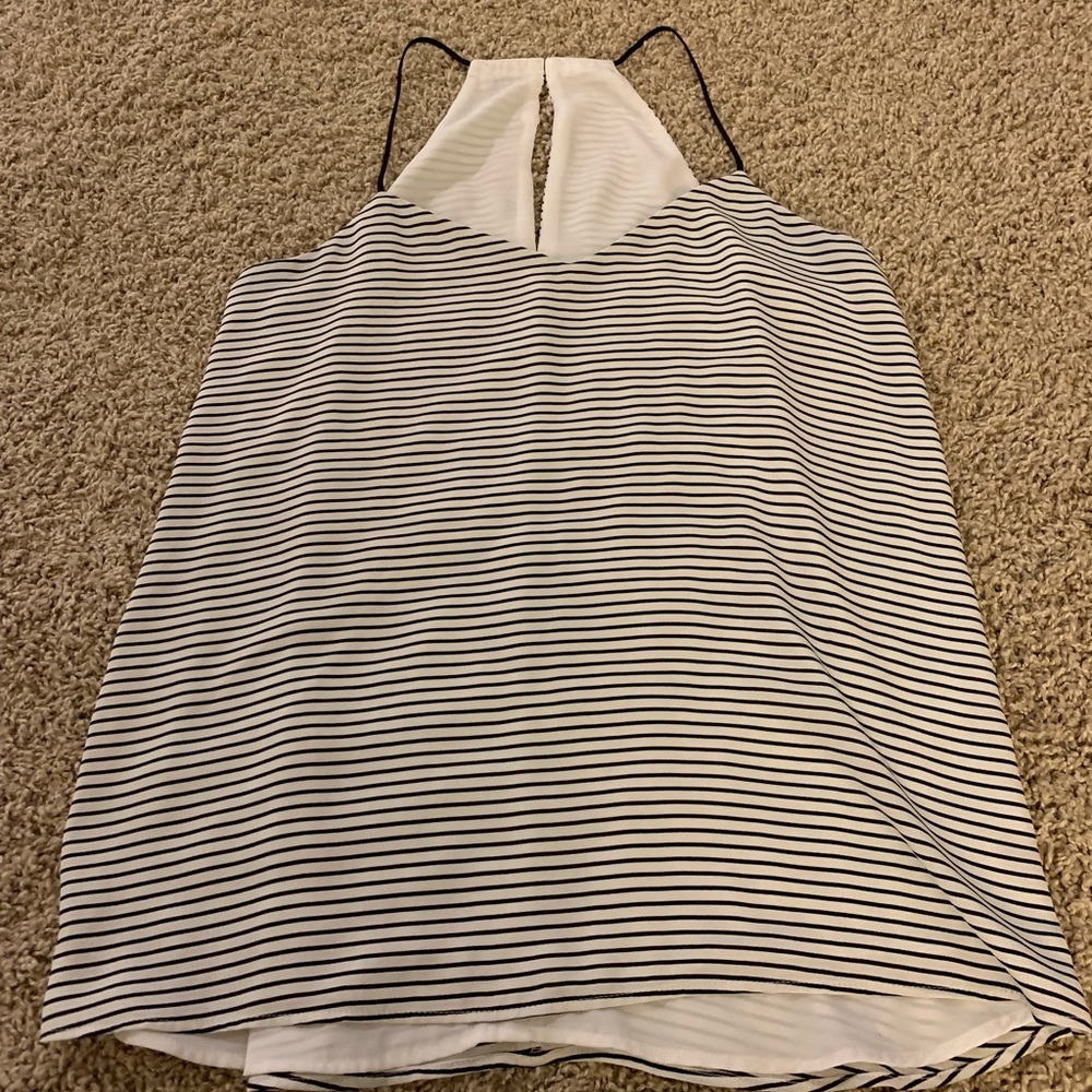 White & Black Tank Top